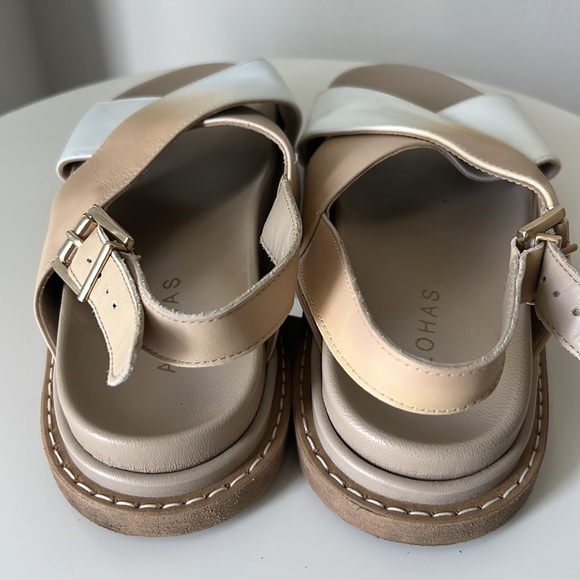 ALOHAS Marshmallow Bicolor Stone Beige Sandal Size W 5 - Picture 6 of 13